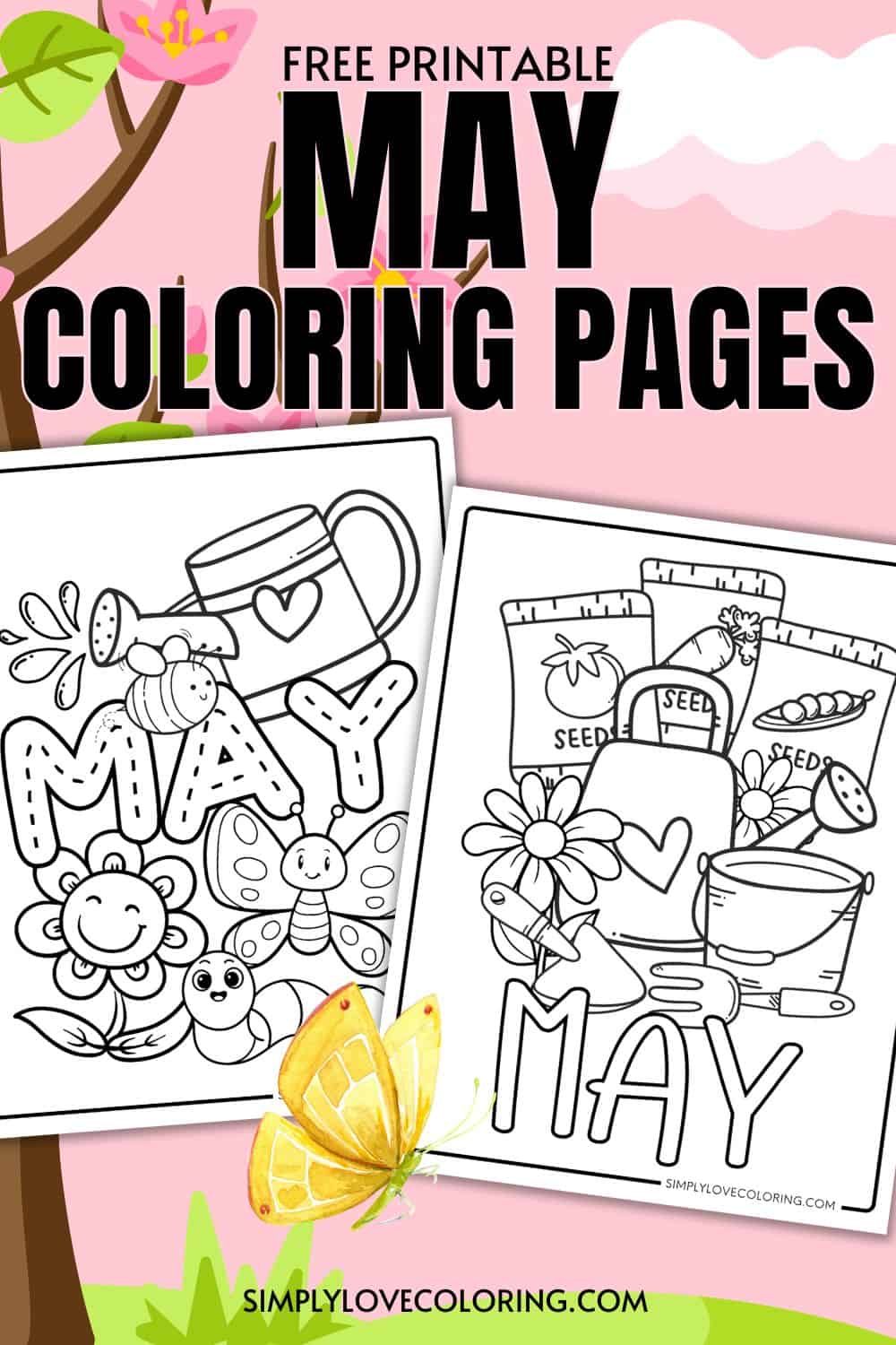 May Coloring Pages (Free PDF Printables) Simply Love Coloring