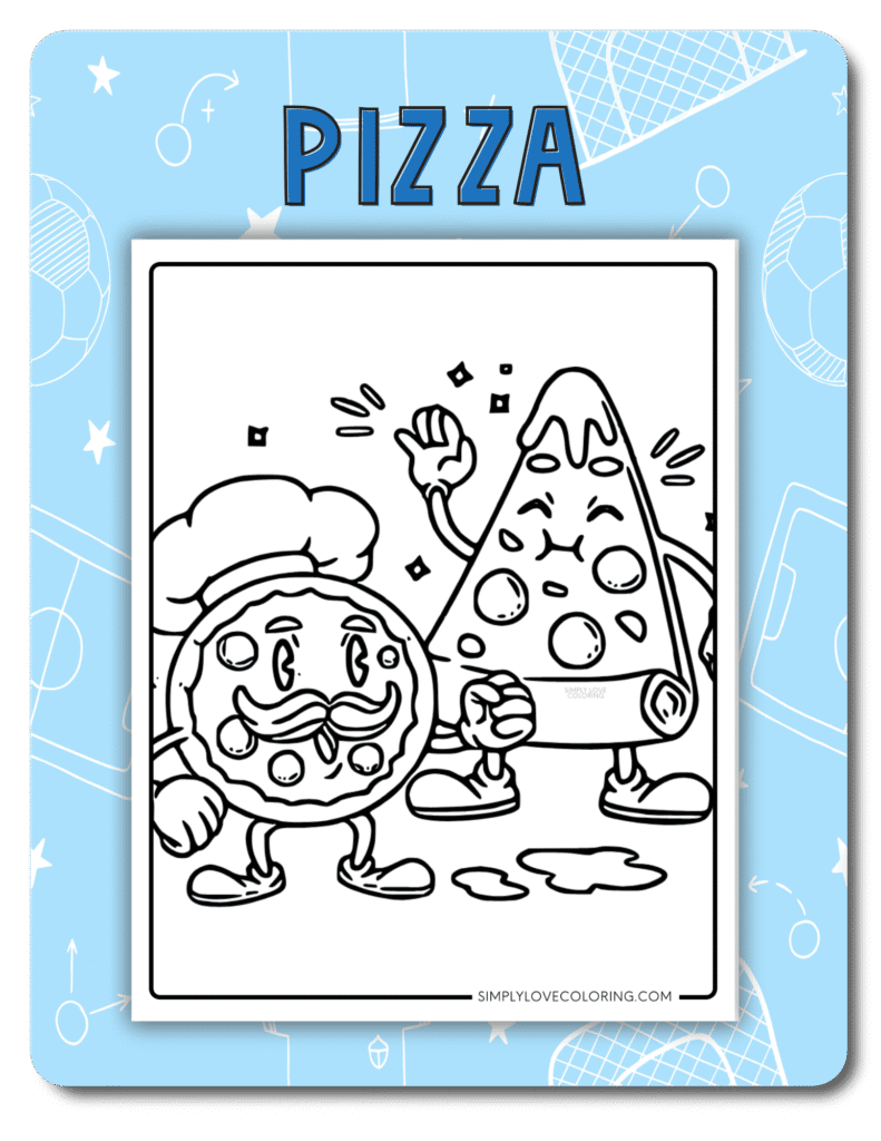 Pizza for boys coloring page categories images