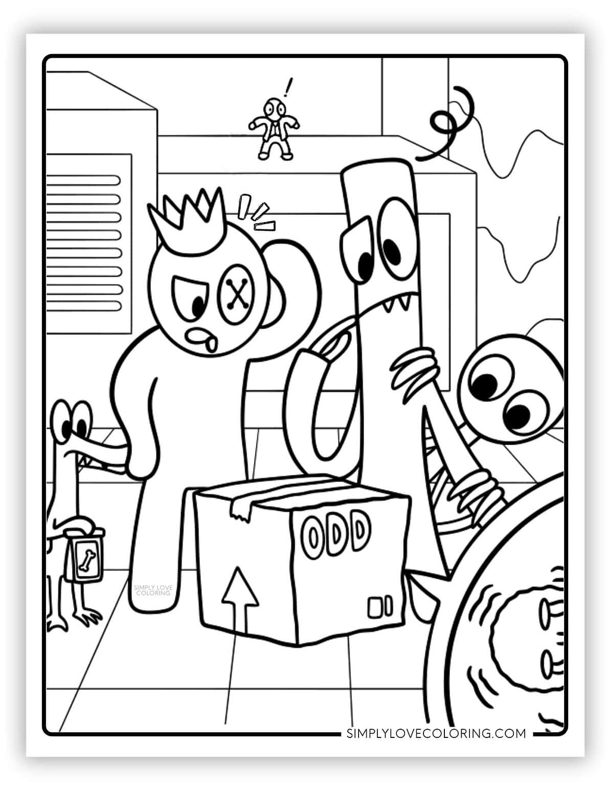 24 Rainbow Friends Coloring Pages (Free PDF Printables) - Simply Love