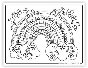 26 Cute Rainbow Coloring Pages (Free PDF Printables) - Simply Love Coloring
