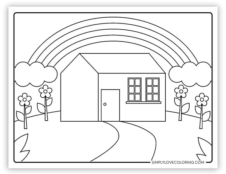 26 Cute Rainbow Coloring Pages (Free PDF Printables) - Simply Love Coloring