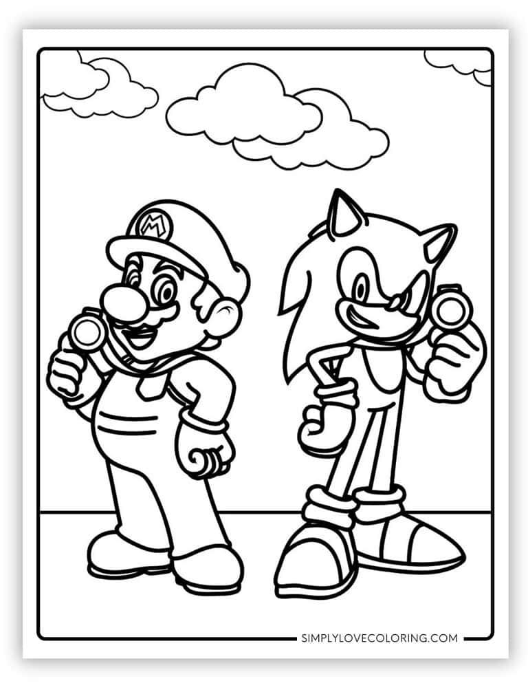 62 Mario Coloring Pages (Free PDF Printables) - Simply Love Coloring