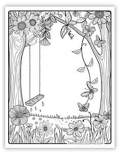 14 Spring Coloring Pages for Adults (Free PDF Printables) - Simply Love ...