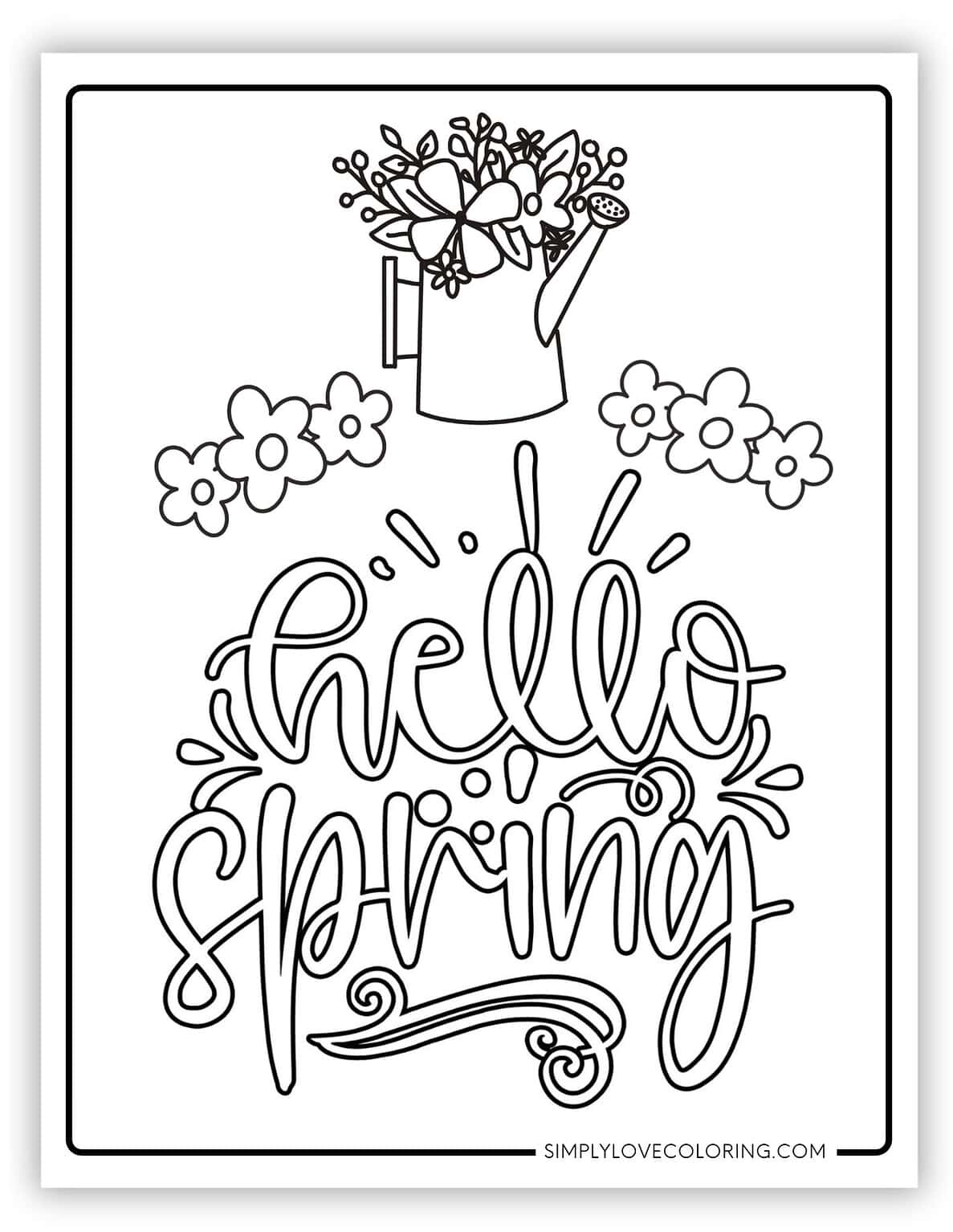 15 Spring Quotes Coloring Pages (Free PDF Printables) - Simply Love ...