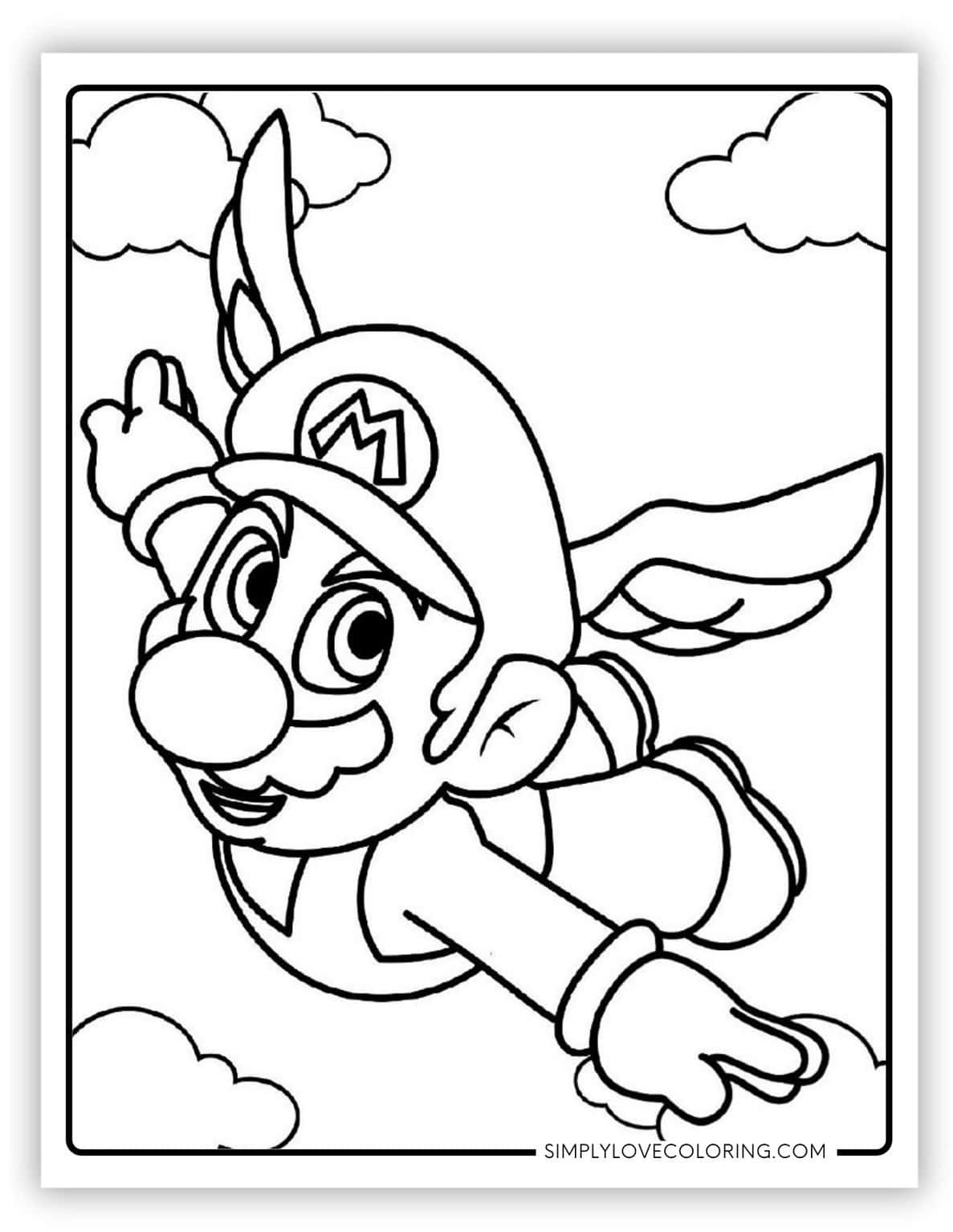 62 Mario Coloring Pages (Free PDF Printables) - Simply Love Coloring