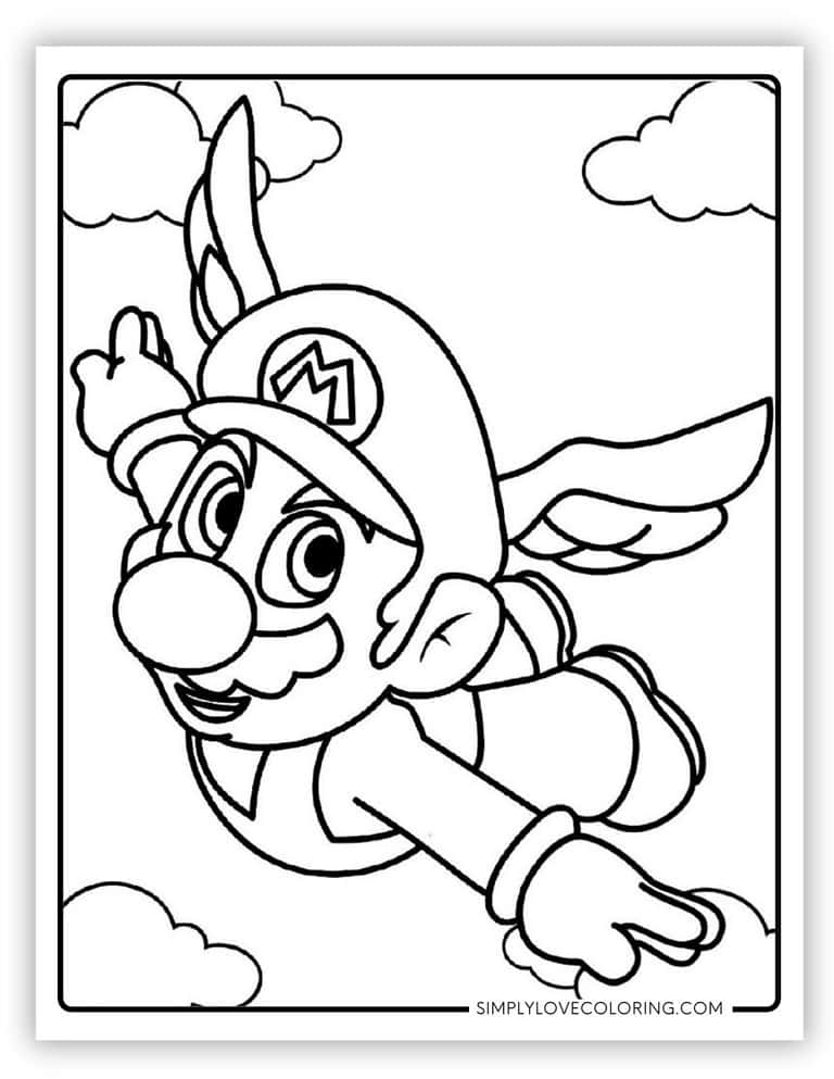 62 Mario Coloring Pages (Free PDF Printables) - Simply Love Coloring