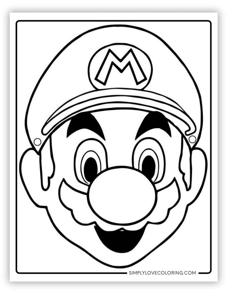 62 Mario Coloring Pages (Free PDF Printables) - Simply Love Coloring