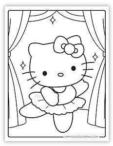 Hello Kitty Coloring Pages (Free PDF Printables) - Simply Love Coloring