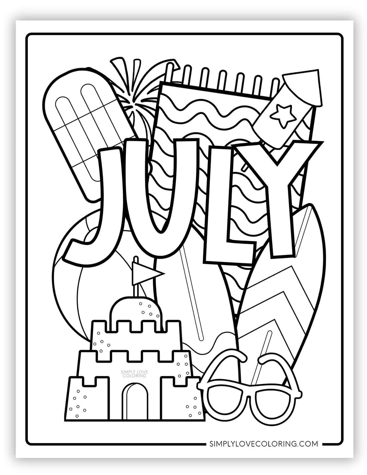 July Coloring Pages Free Pdf Printables Simply Love Coloring July Coloring Pages Free Pdf Printables Simply Love Coloring
