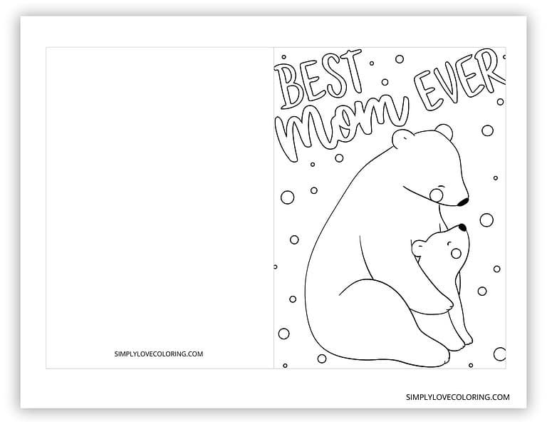 Mother's Day Cards to Color (Free PDF Printables) - Simply Love Coloring