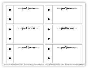 Mother's Day Coupons (Free PDF Printables) - Simply Love Coloring