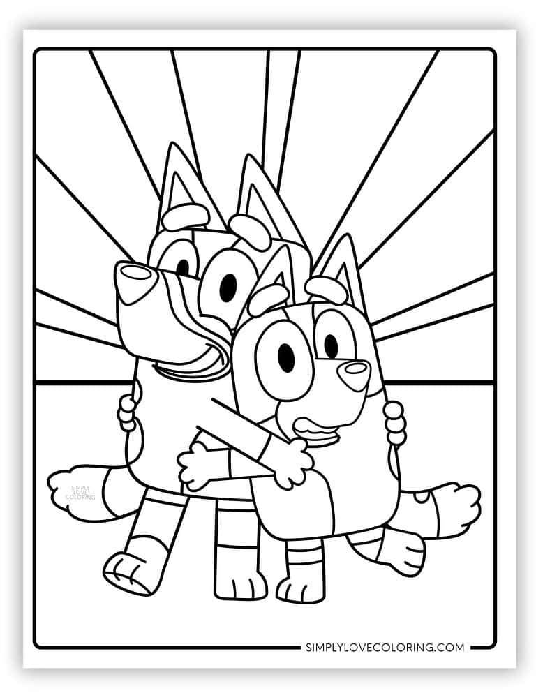 Fun Bluey Coloring Pages (Free PDF Printables) - Simply Love Coloring