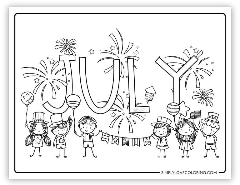 July Coloring Pages (Free PDF Printables) - Simply Love Coloring