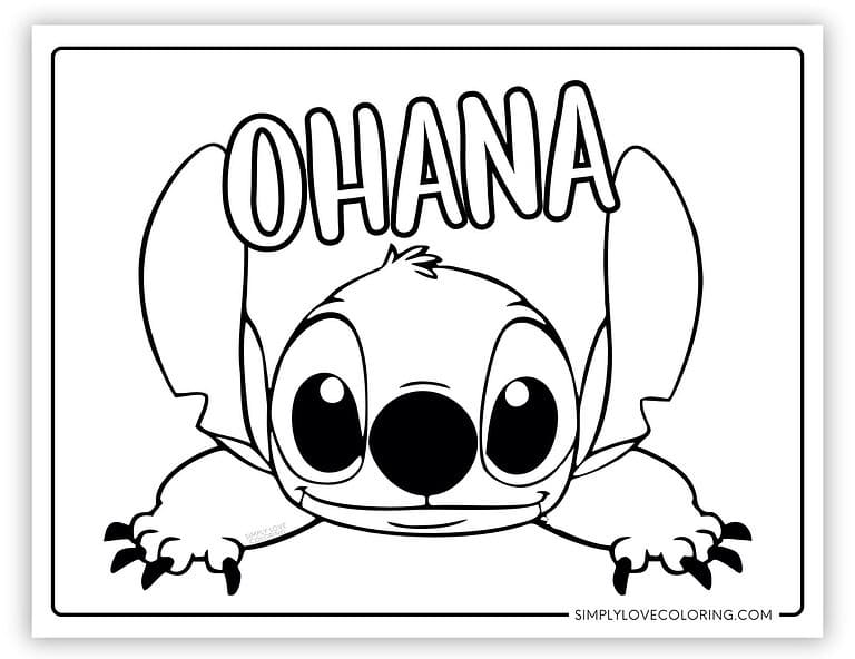 Lilo & Stitch Coloring Pages (Free PDF Printables) - Simply Love Coloring