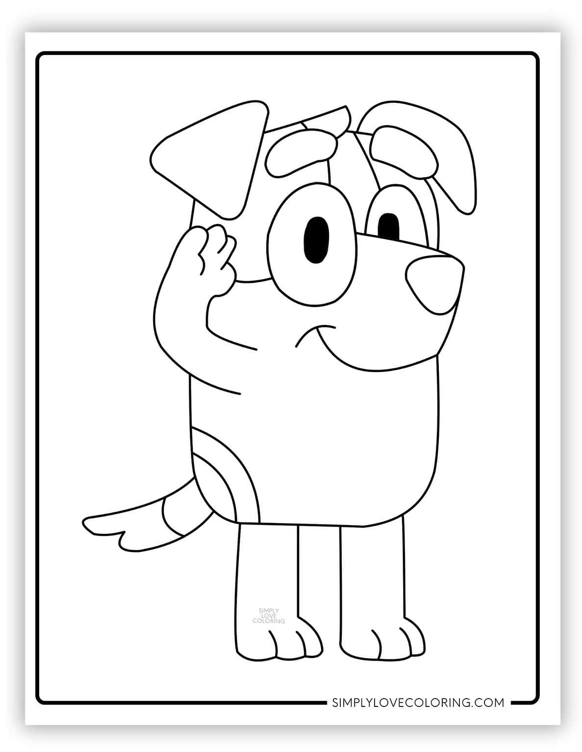 Fun Bluey Coloring Pages (Free PDF Printables) - Simply Love Coloring