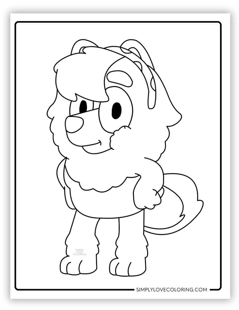 Fun Bluey Coloring Pages (Free PDF Printables) - Simply Love Coloring