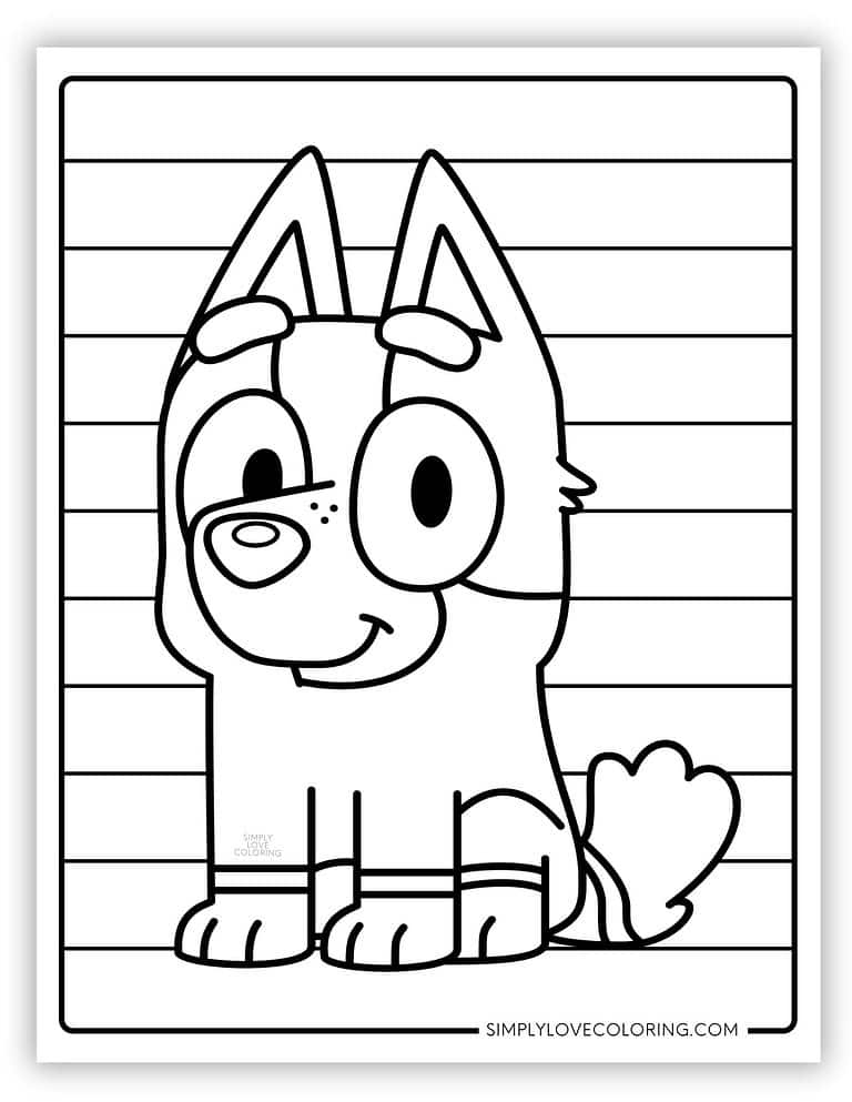 Fun Bluey Coloring Pages (Free PDF Printables) - Simply Love Coloring