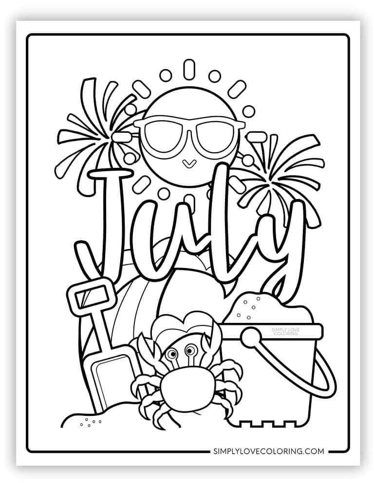 July Coloring Pages (Free PDF Printables) - Simply Love Coloring