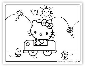 Hello Kitty Coloring Pages (Free PDF Printables) - Simply Love Coloring