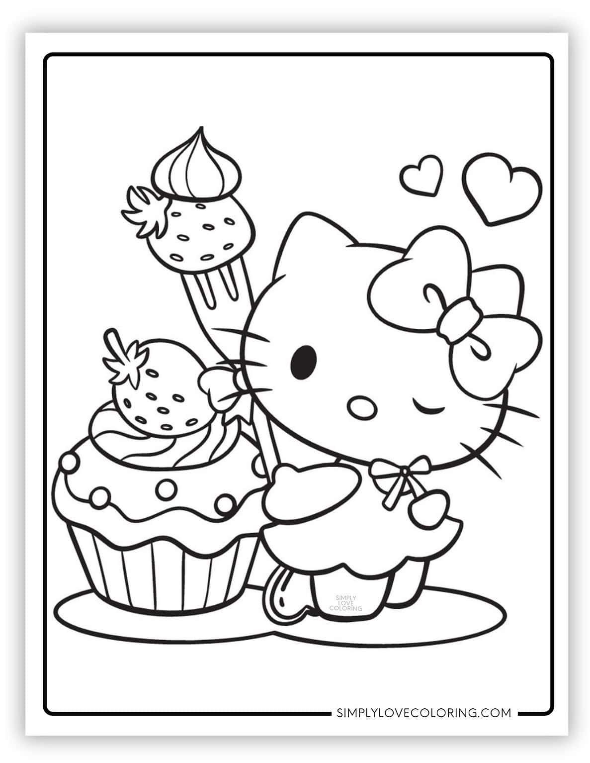 Hello Kitty Coloring Pages (free Pdf Printables) - Simply Love Coloring