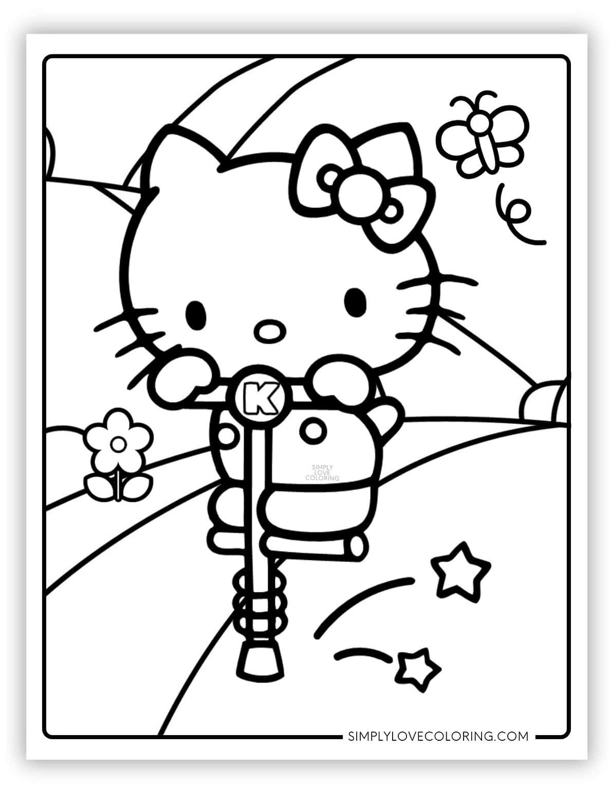 Hello Kitty Coloring Pages (Free PDF Printables) - Simply Love Coloring