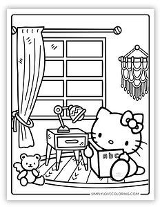 Hello Kitty Coloring Pages (Free PDF Printables) - Simply Love Coloring