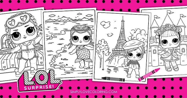 32 Fun LOL Surprise Coloring Pages (Free PDF Printables) - Simply Love ...