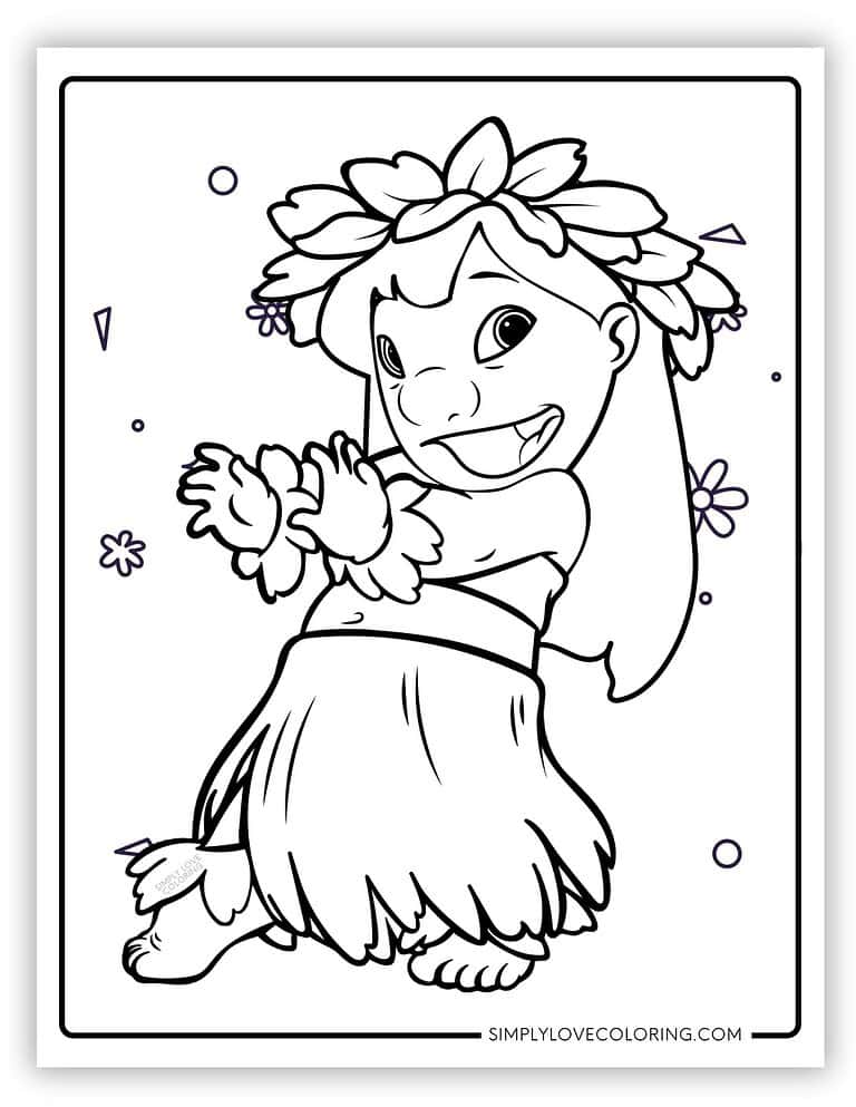 Lilo & Stitch Coloring Pages (Free PDF Printables) - Simply Love Coloring