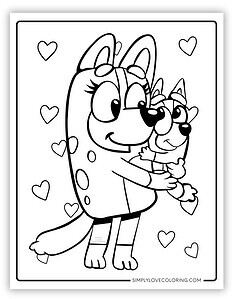 Fun Bluey Coloring Pages (Free PDF Printables) - Simply Love Coloring
