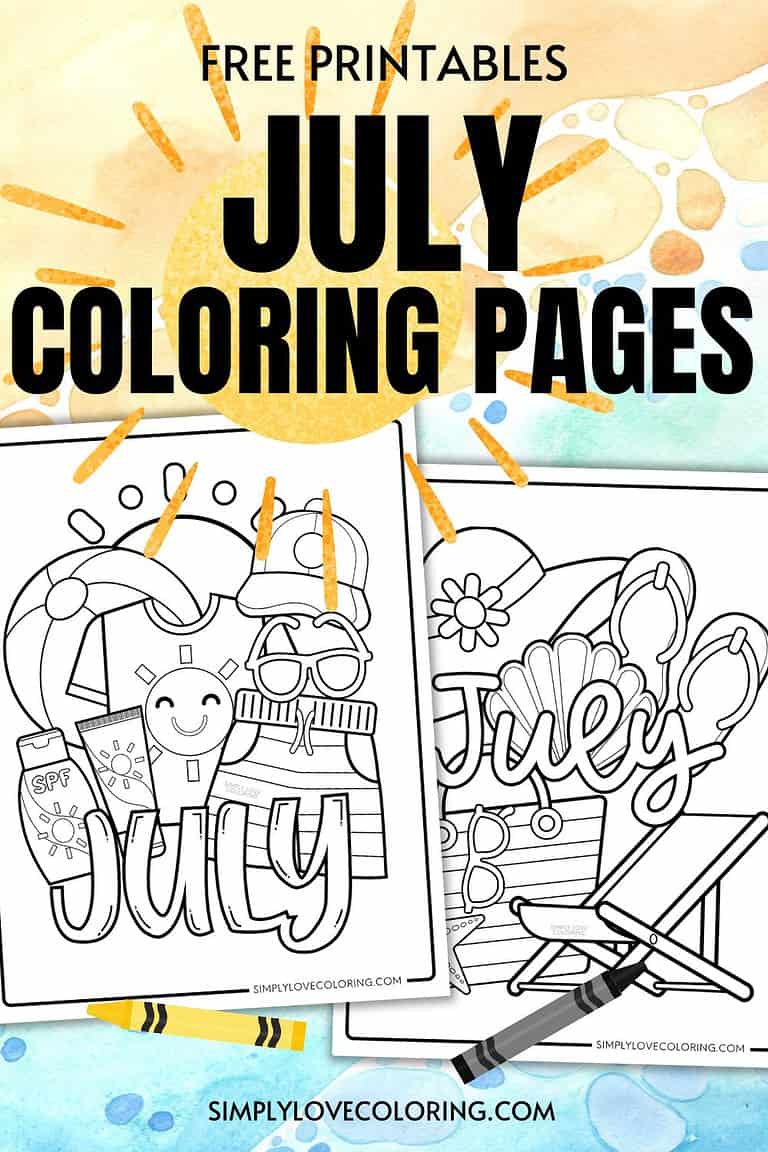 July Coloring Pages (Free PDF Printables) - Simply Love Coloring