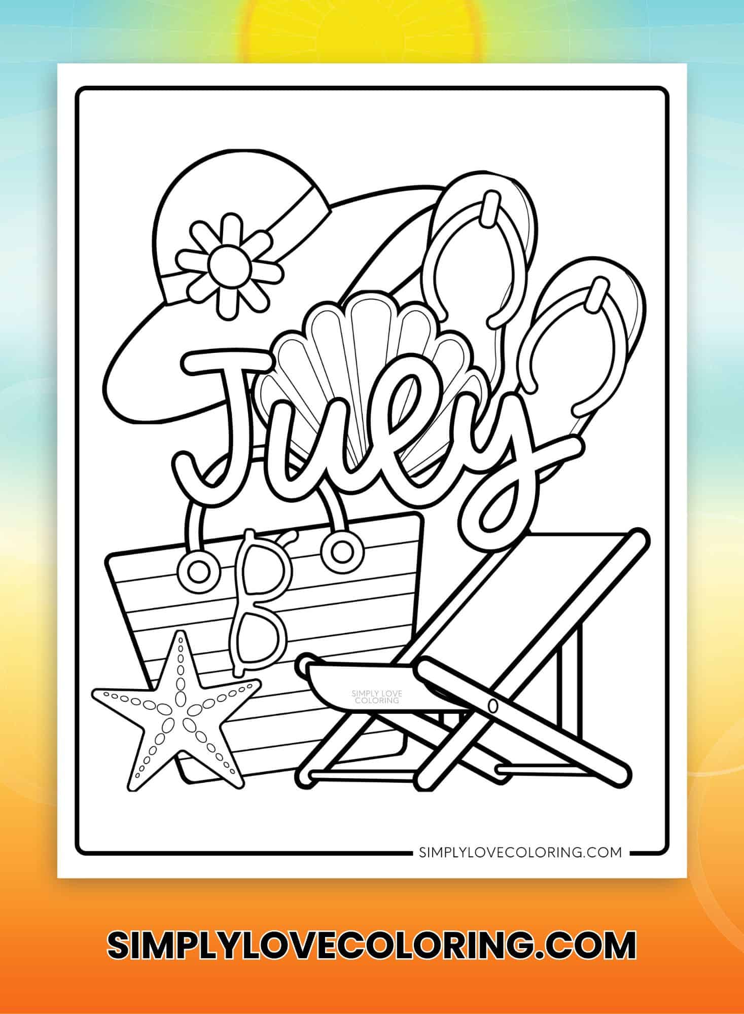 July Coloring Pages (Free PDF Printables) - Simply Love Coloring