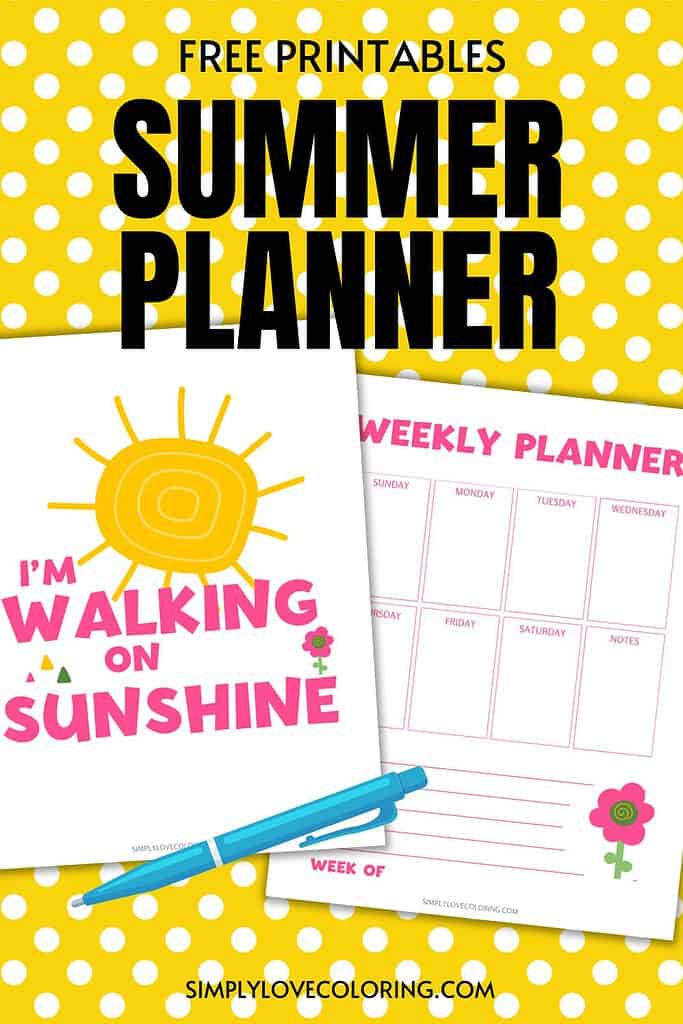 summer planner pinterest image