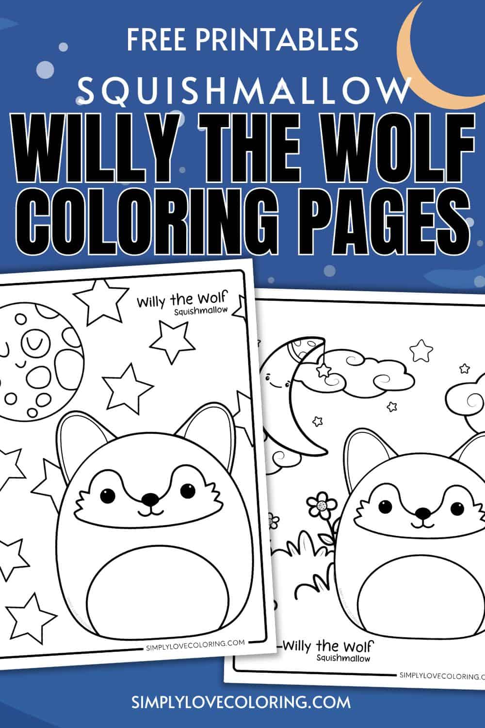 Willy the Wolf Squishmallow Coloring Pages (Free PDF Printables ...
