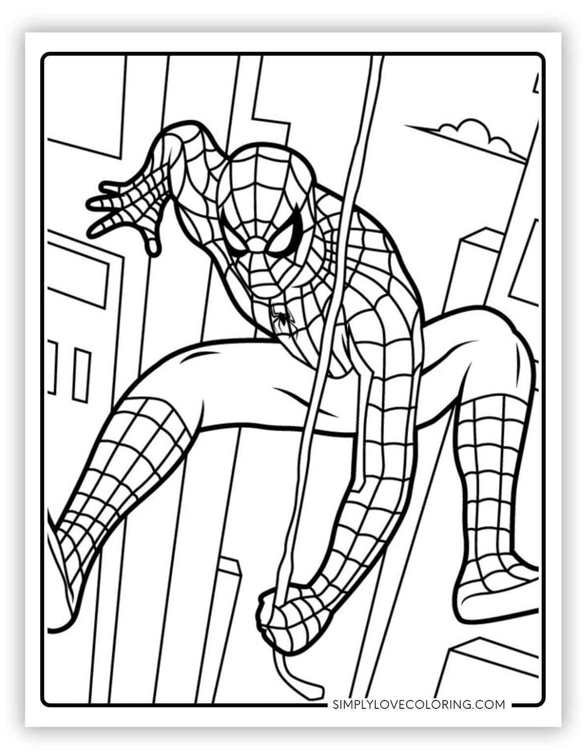 Spiderman Coloring Pages (Free PDF Printables) - Simply Love Coloring