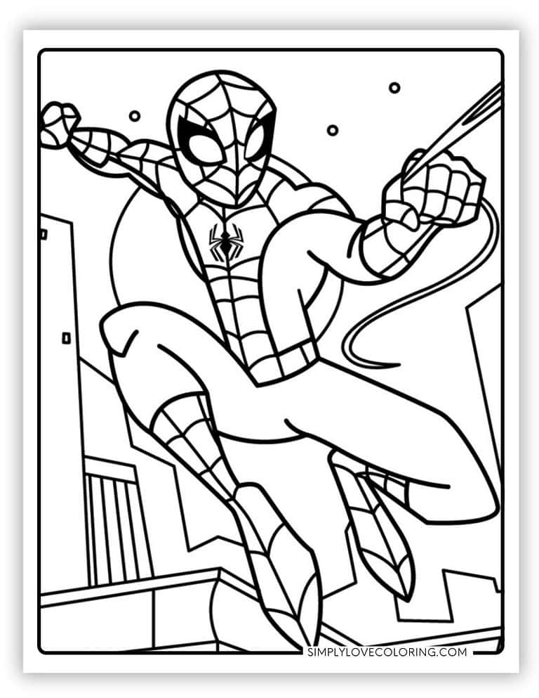 27 Spiderman Coloring Pages (Free PDF Printables) - Simply Love Coloring