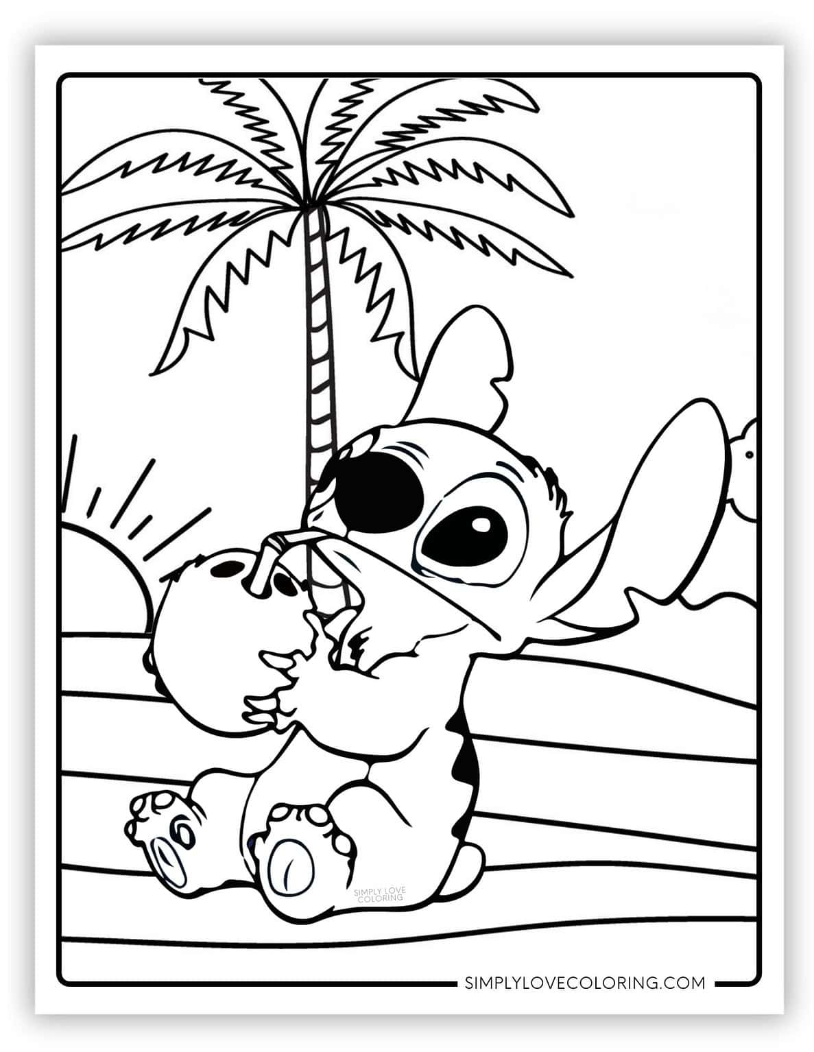 Lilo & Stitch Coloring Pages (Free PDF Printables) - Simply Love Coloring