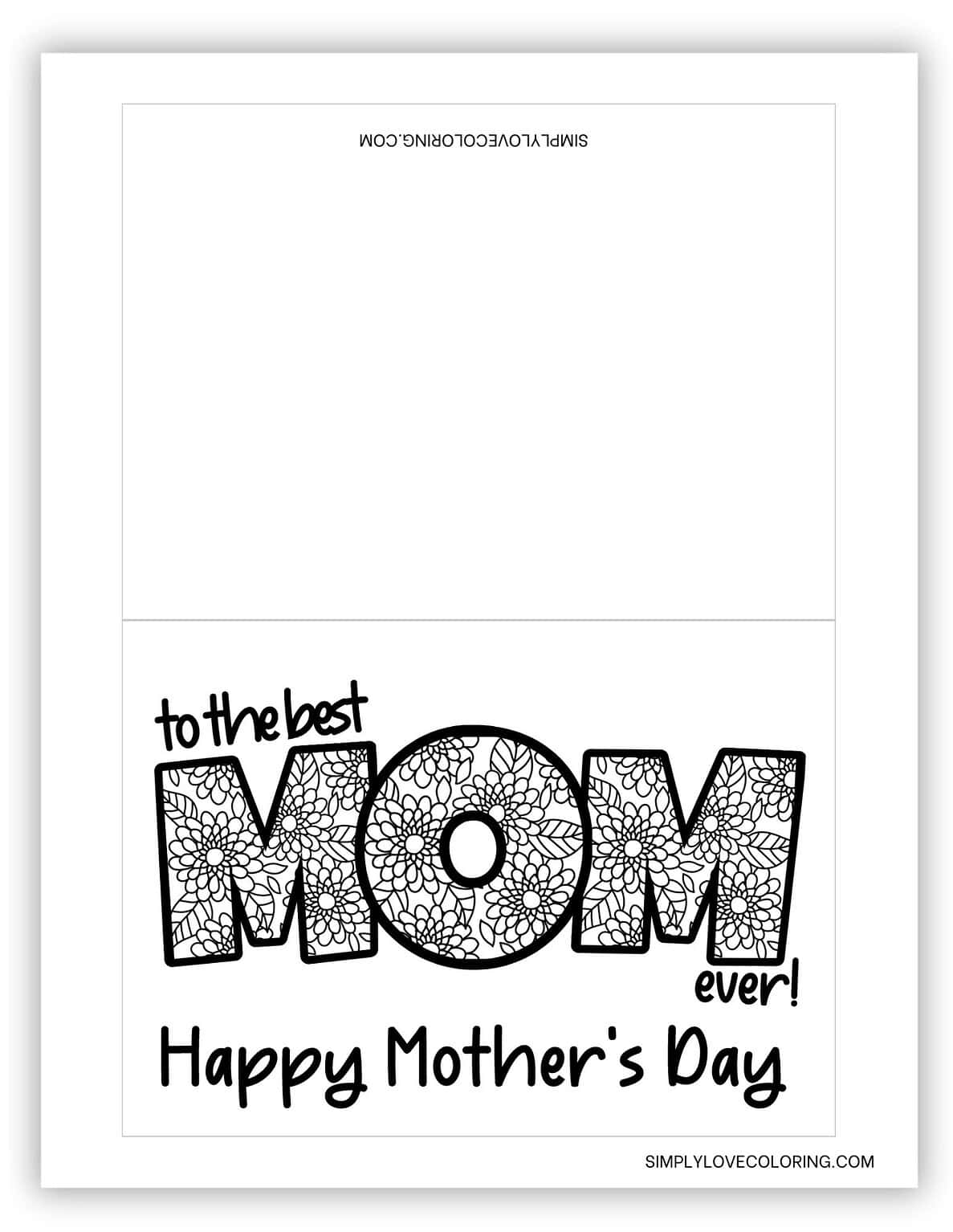 Mother's Day Cards to Color (Free PDF Printables) - Simply Love Coloring