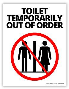 Toilet Out of Order Sign (Free PDF Printables) - Simply Love Coloring