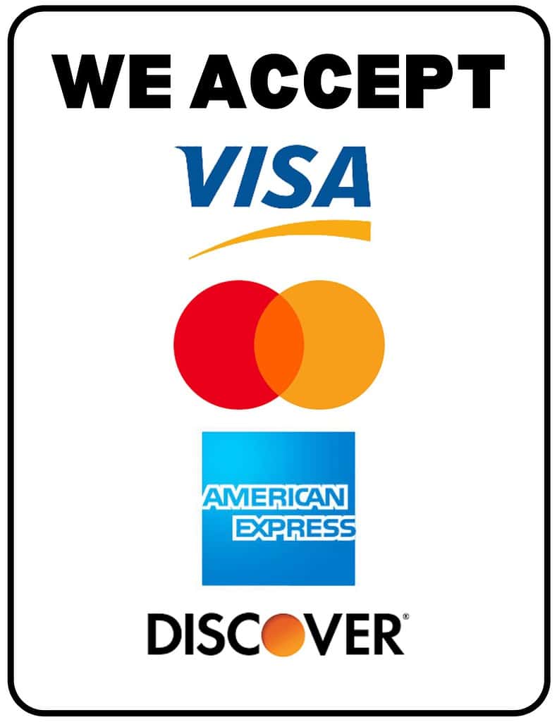 We Accept Credit Cards Printable Sign (Free PDF Download) - Simply Love Coloring