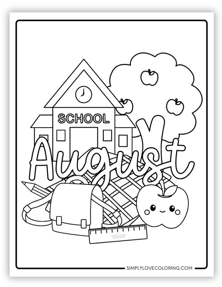 August Coloring Pages (Free PDF Printables) - Simply Love Coloring