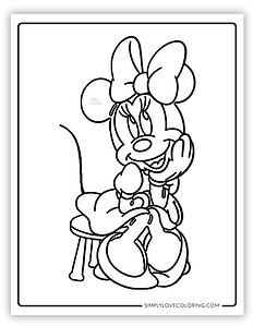 Minnie Mouse Coloring Pages (Free PDF Printables) - Simply Love Coloring
