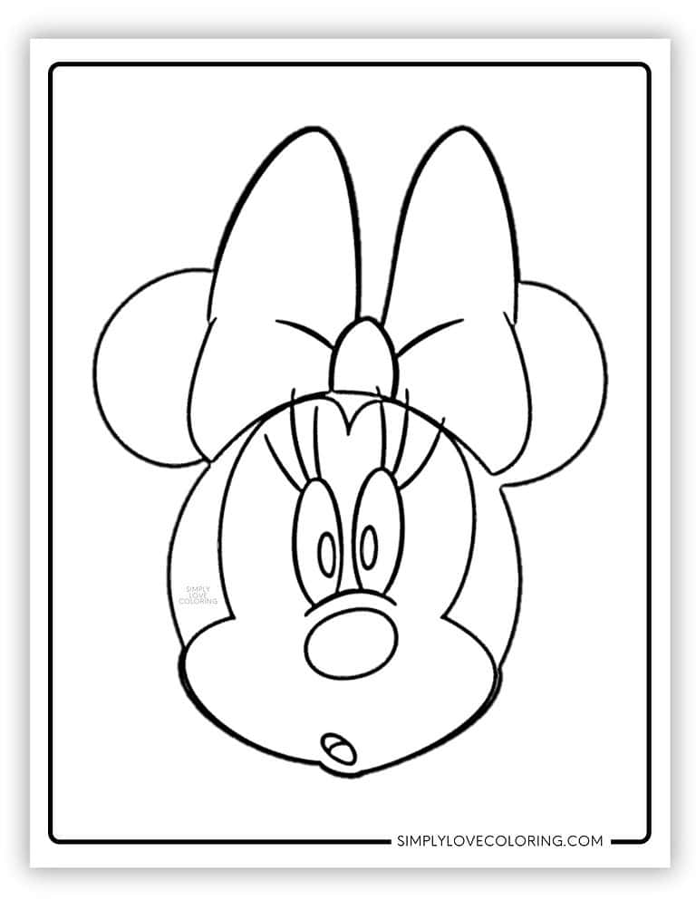 Minnie Mouse Coloring Pages (Free PDF Printables) - Simply Love Coloring