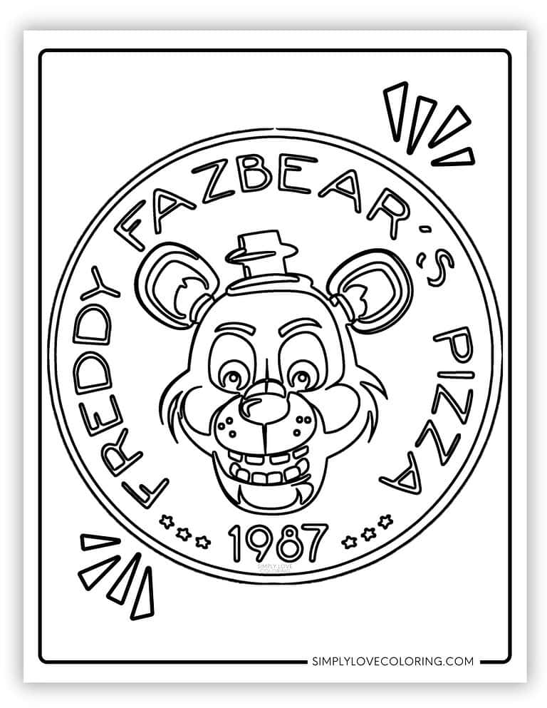 FNAF Coloring Pages (Five Nights at Freddy's Free PDF Downloads ...
