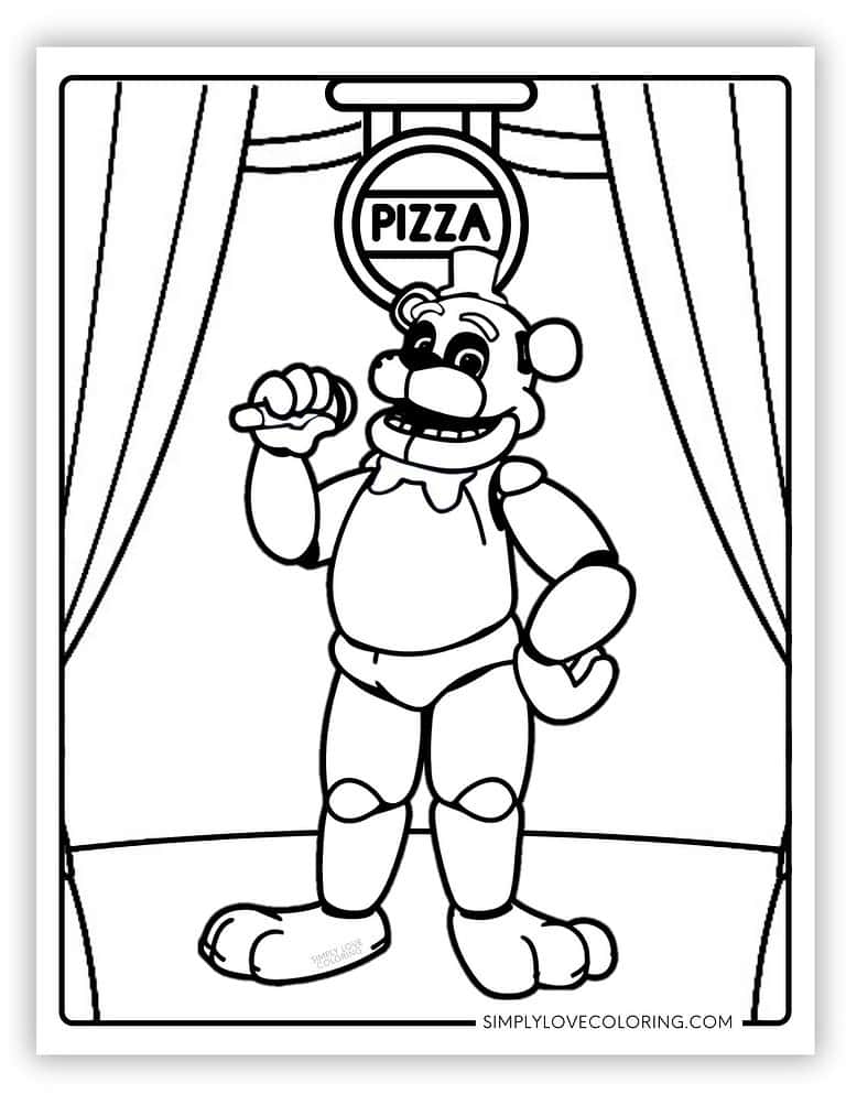 FNAF Coloring Pages (Five Nights at Freddy's Free PDF Downloads ...
