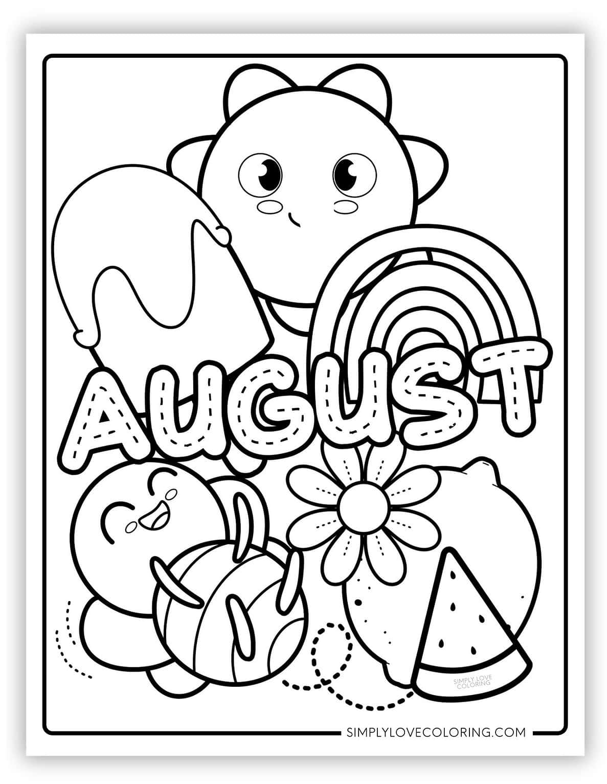 August Coloring Pages (Free PDF Printables) - Simply Love Coloring