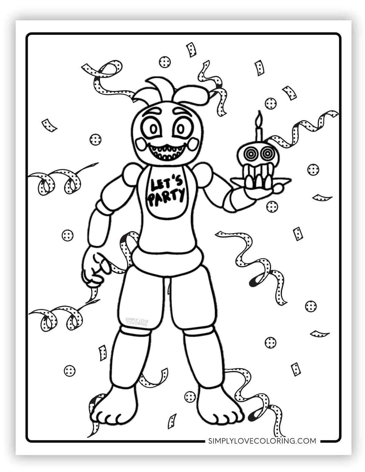 FNAF Coloring Pages (Five Nights at Freddy's Free PDF Downloads ...