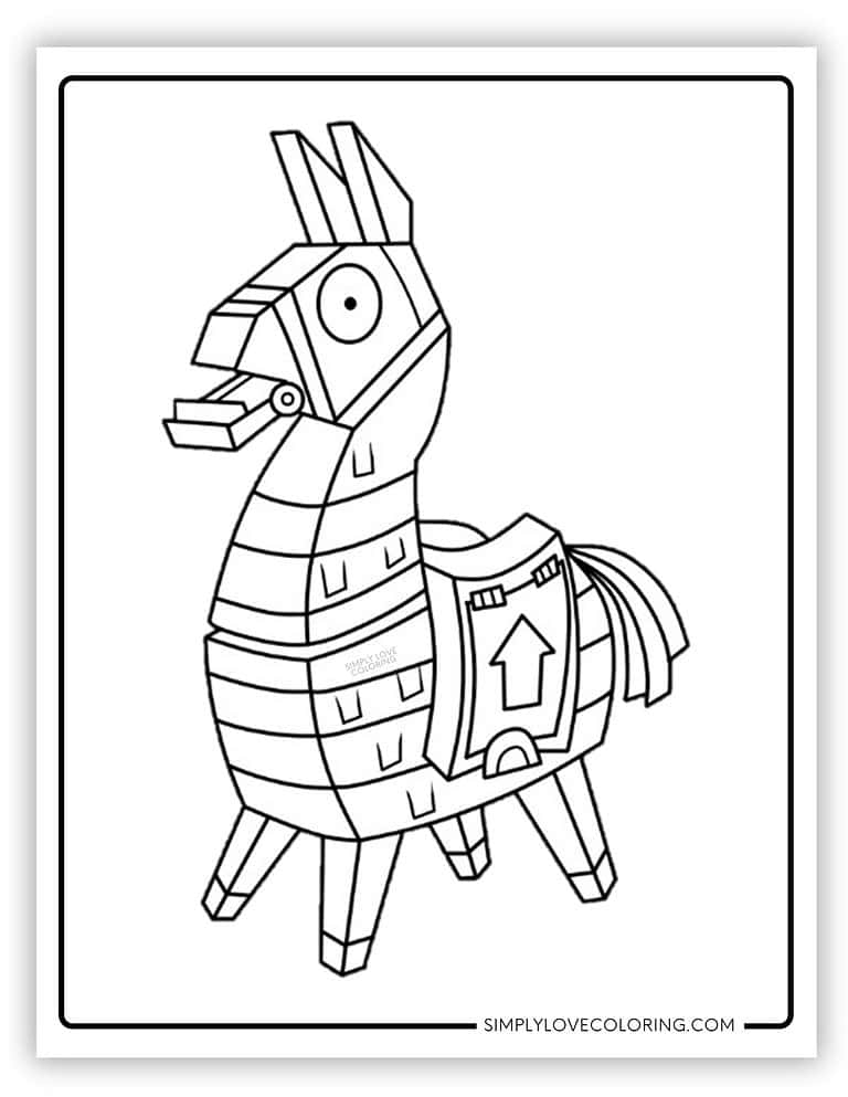 Fortnite Coloring Pages (Free PDF Printables) - Simply Love Coloring