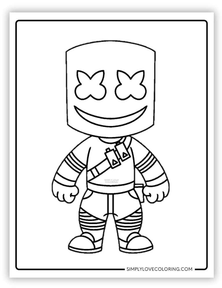 Fortnite Coloring Pages (Free PDF Printables) - Simply Love Coloring