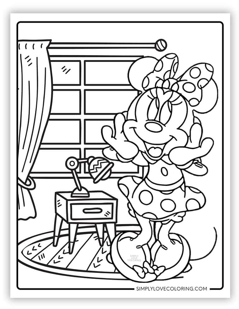 Minnie Mouse Coloring Pages (Free PDF Printables) - Simply Love Coloring