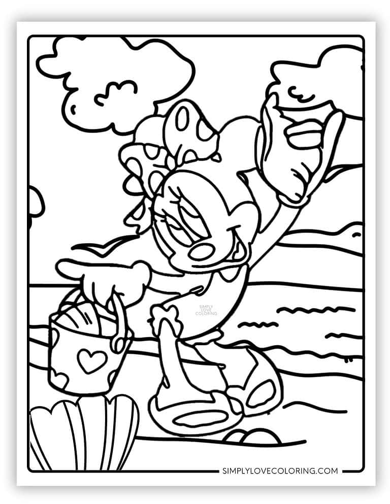 Minnie Mouse Coloring Pages (Free PDF Printables) - Simply Love Coloring